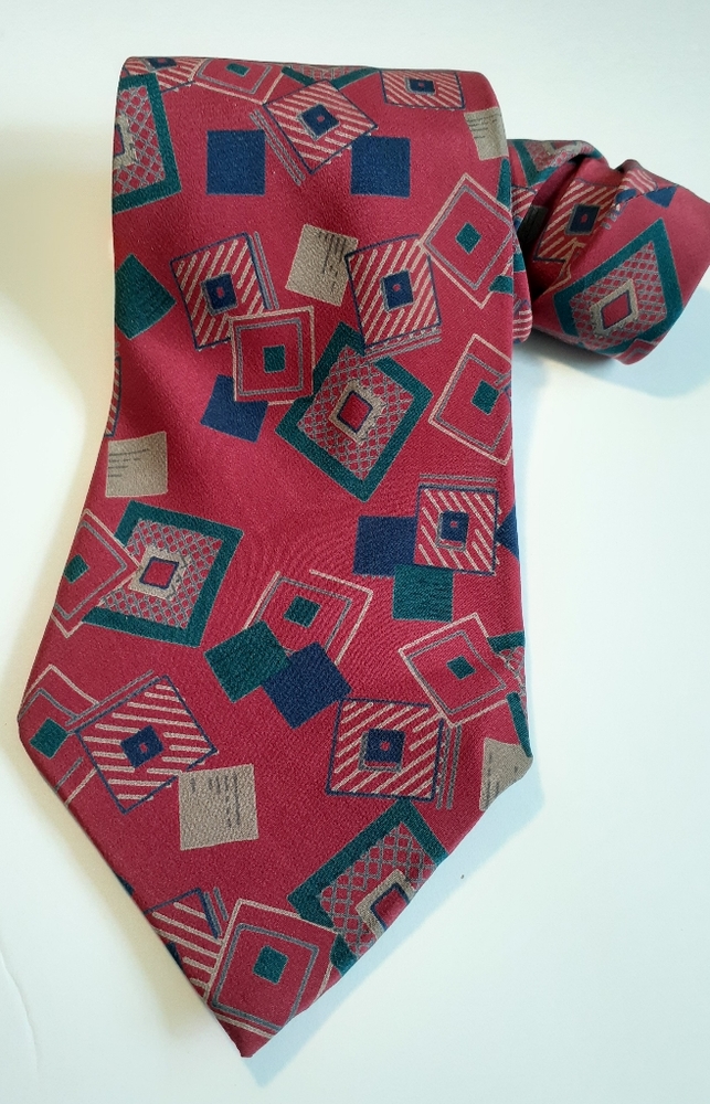 Vintage Swing Geometric Handmade Silk Necktie
